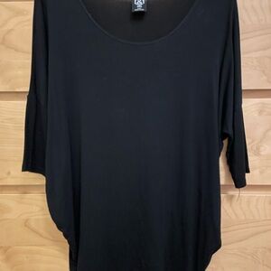 Agnes & Dora Black Short Sleeve Top